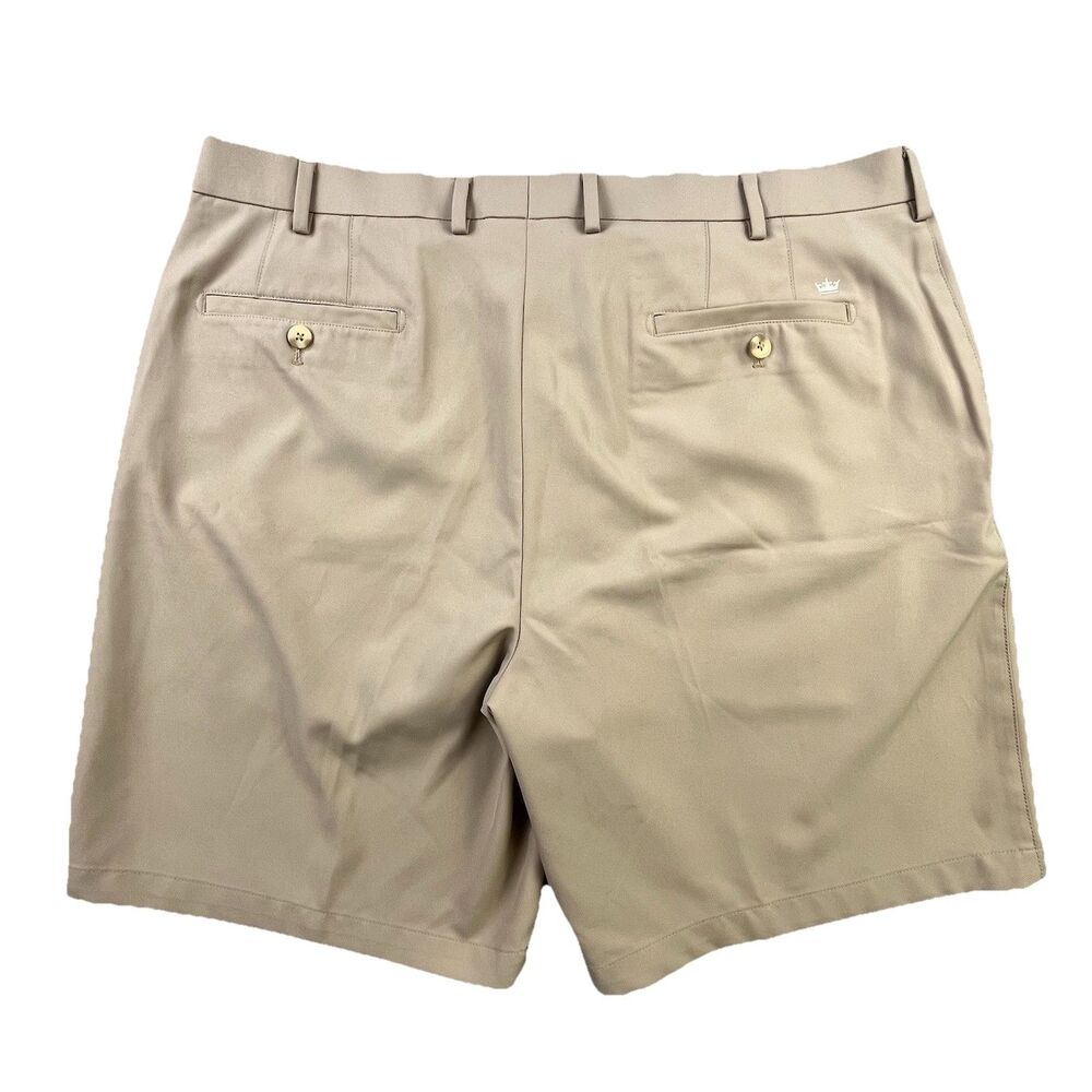 Peter Millar Crown Sport Shorts Men 38 Tank Khaki Performance Golf Wicking - Picture 6 of 12